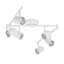 49" 6-Light Matte White Foldable Track Lighting with Pivoting Track Heads