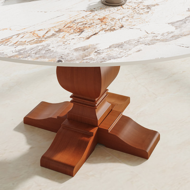 Round Dining Table, 29.52"H x 47.24"L x 47.24"W