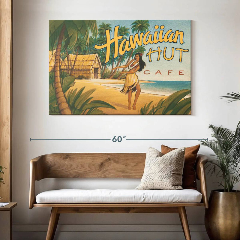 Gillard Hawaiian Hut Cafe, 32" H x 48" W
