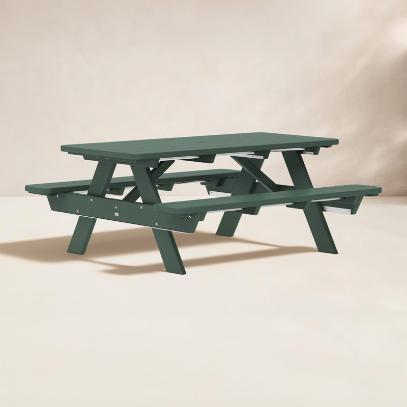 Table de pique-nique 72 po POLYWOOD Park, Vert forêt