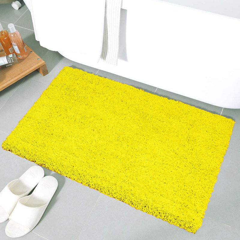 Gracehill Solid Colour Shag 60cm X 110cm Area Rug