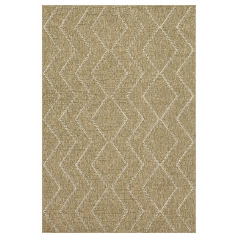 Tapis contemporain pour l'extérieur et l'intérieur, Rectangle 7 pi 10 po x 10 pi 3 po