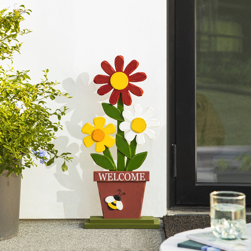 Aphsana Wood Plants & Flowers Garden Art