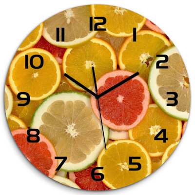 Johnnisha Glass Wall Clock