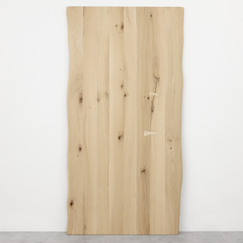 Yayla Solid Oak Barn Door, 210cm H x 100cm W x 3.5cm D, Unfinished