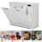 20 Gallons Double White Tilt-out Recycling Trash Cabient with Deodorizer (not Include Trash Can)