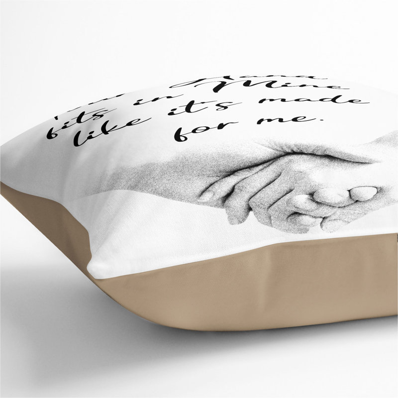 Square Cushion, 40cm H x 40cm W x 15cm D, Stone