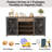 70.9'' Bar Cabinet With Fridge Space-119166684