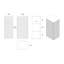 Armoire de rangement murale flottante en chêne naturel, armoire de rangement murale pour petits espaces, pré-assemblée-600173017