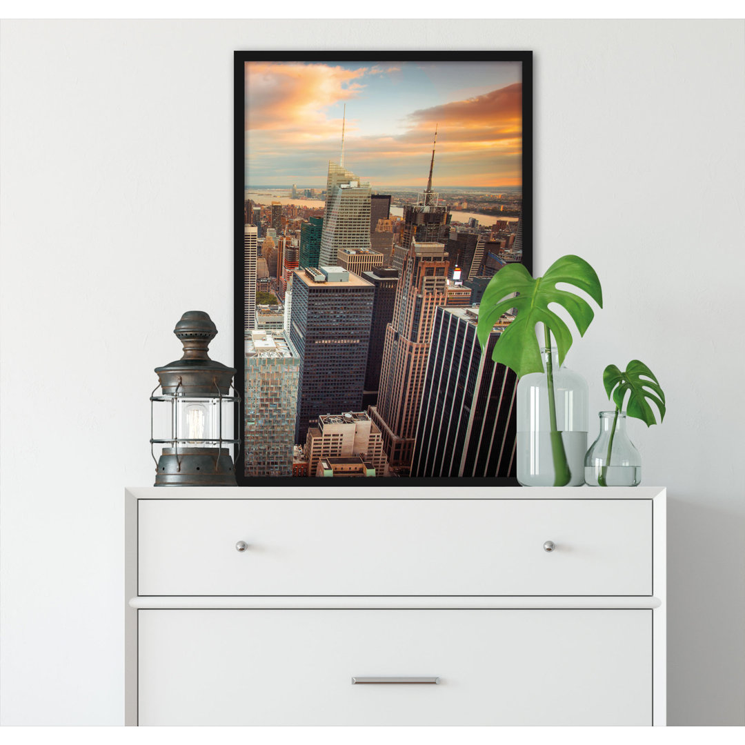 Gerahmtes Poster New York Skyline