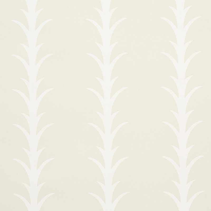 Acanthus Stripe Wallpaper, Ivory/Neutral