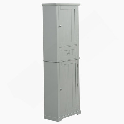 Tall Bathroom Storage Cabinet, Freestanding Storage Cabinet With Drawer And Adjustable Shelf, MDF Board With Painted Finish, White (Old Sku:WF312727AA