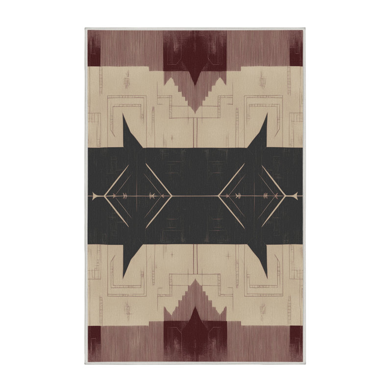 Crowned Flourish Rug, Rectangle 8' x 10'