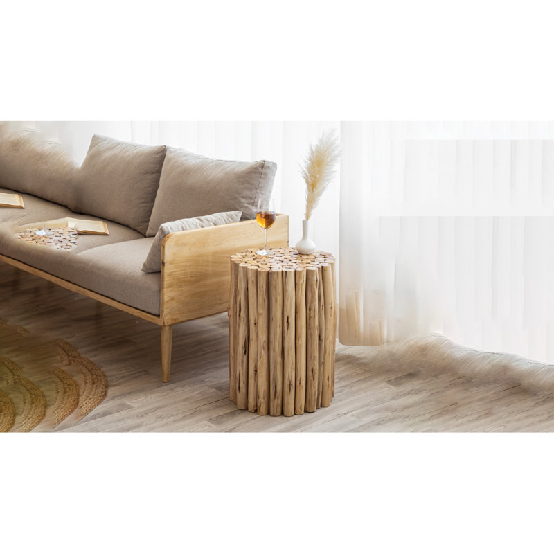 Wood End Table