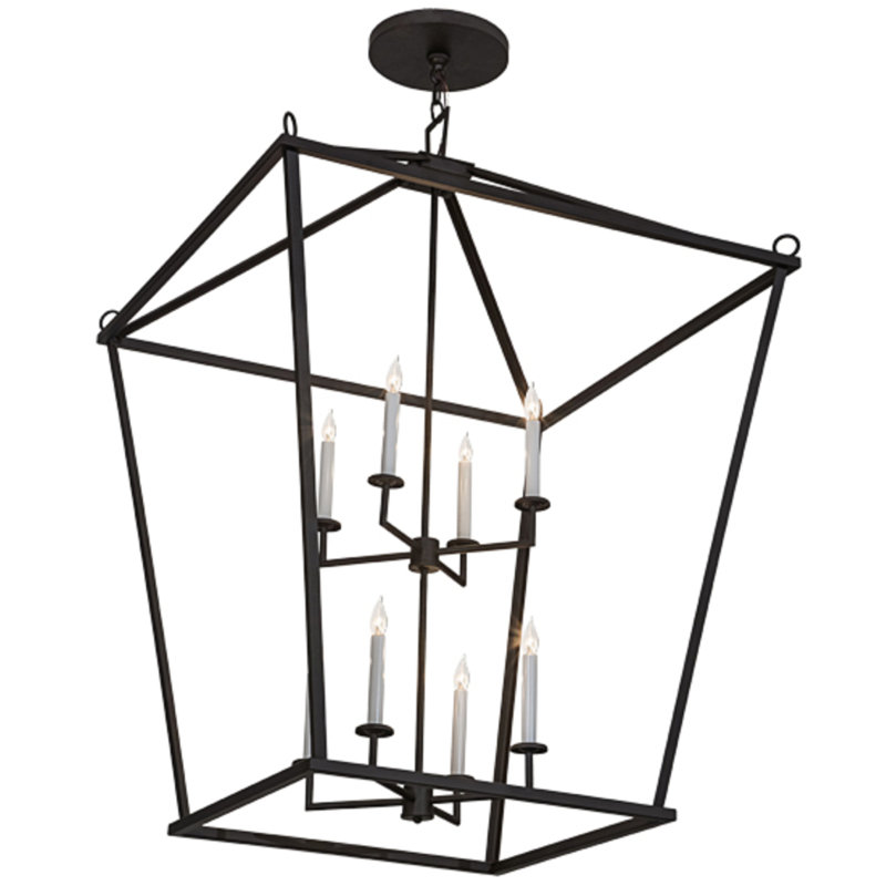 Lustre géométrique à 8 lumières Aubreyonna