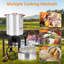 Ensemble de friteuse au propane, dinde de 30 pte et friteuse à poisson de 10 pte, 50 000 BTU, allumeur en fonte, pots en aluminium, régulateur de 10 psi