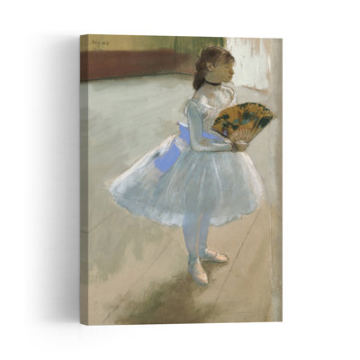 Danseuse à l'éventail, vers 1879, estampe d'art mural contemporain abstraite impressionniste