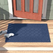 Waterhog Large Parquet Indoor Outdoor Doormat Color: Charcoal, Mat Size: 2'7.5 x 4'8.25