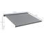 HOMCOM 350cm W x 300cm D Polyester Grey Cover Motorised Retractable Patio Awning
