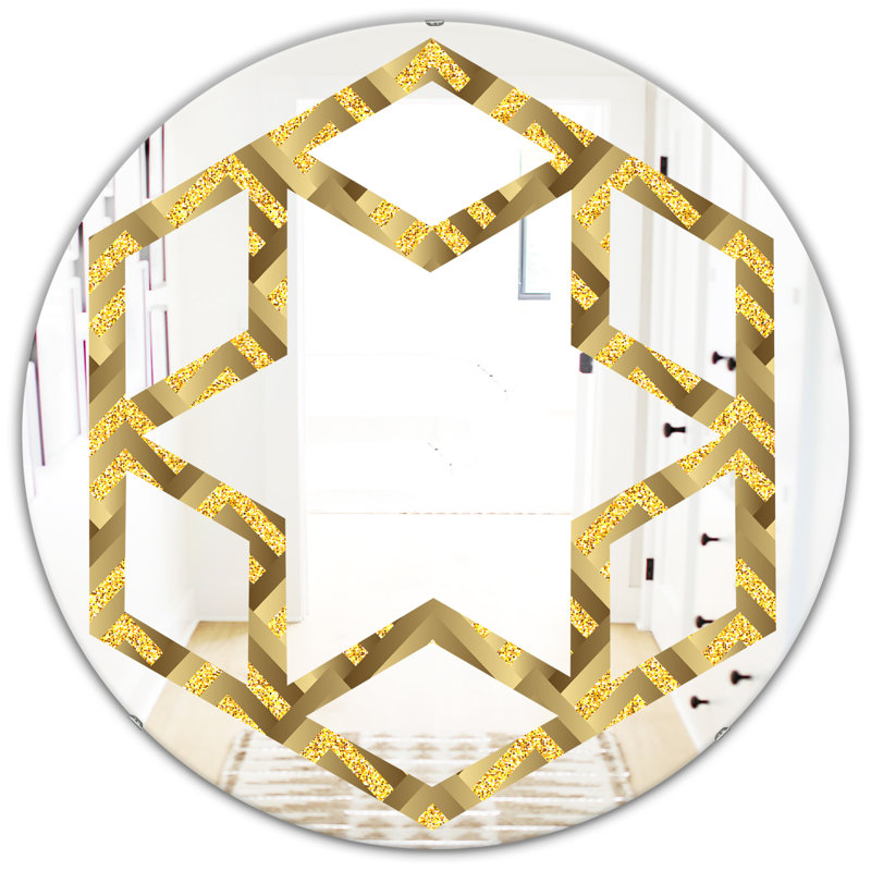 Miroir mural Hexagon Star, H 31,5 po x l po