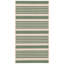 Tapis rayé beige / vert intérieur / extérieur Aiken-1410272977