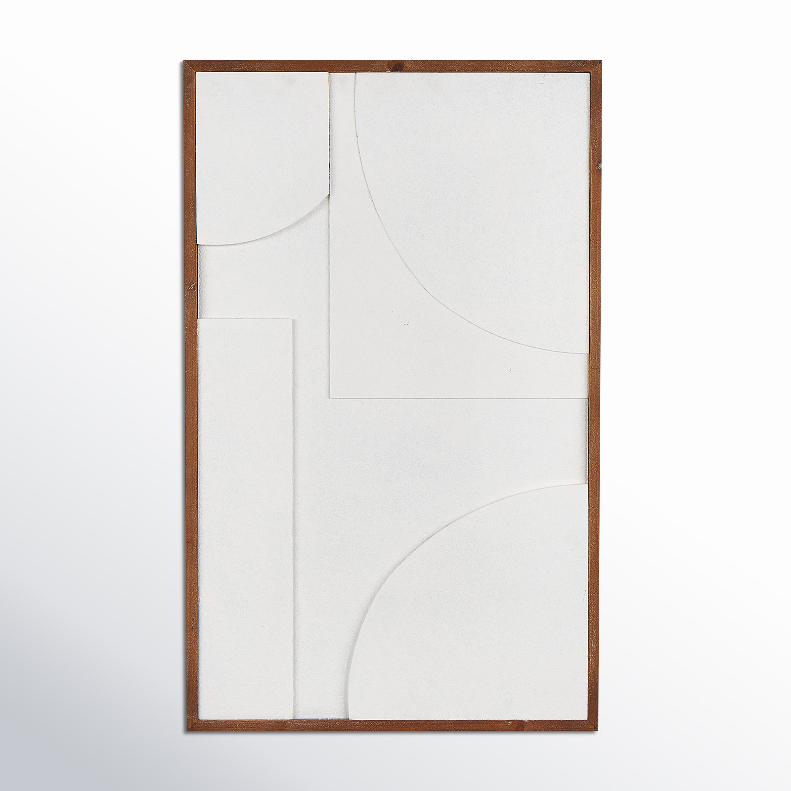 Wood Textured 3D Shape Geometric Home Wall Decor