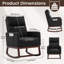 Linen Fabric+ Manufactured Wood Rocking Chair-1869587072-1869587079