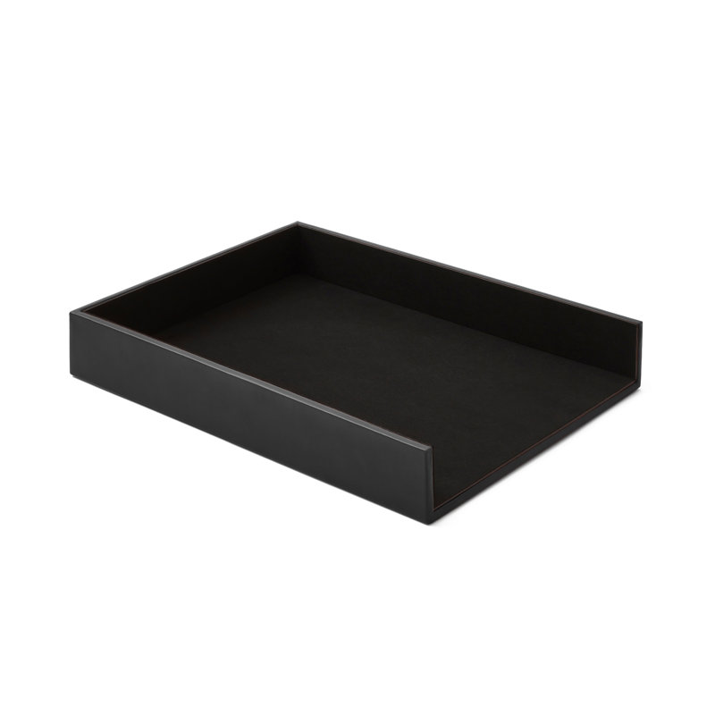 Amirra Leather Paper Organiser, Black