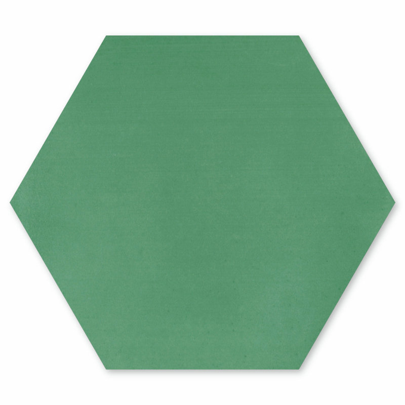 Solid Hex 8" x 9" Cement Wall & Floor Tile, Monte Verde