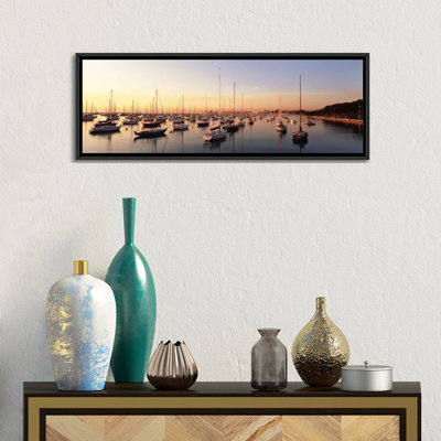 " Sunset & Harbour Chicago IL USA " by Panoramic Images