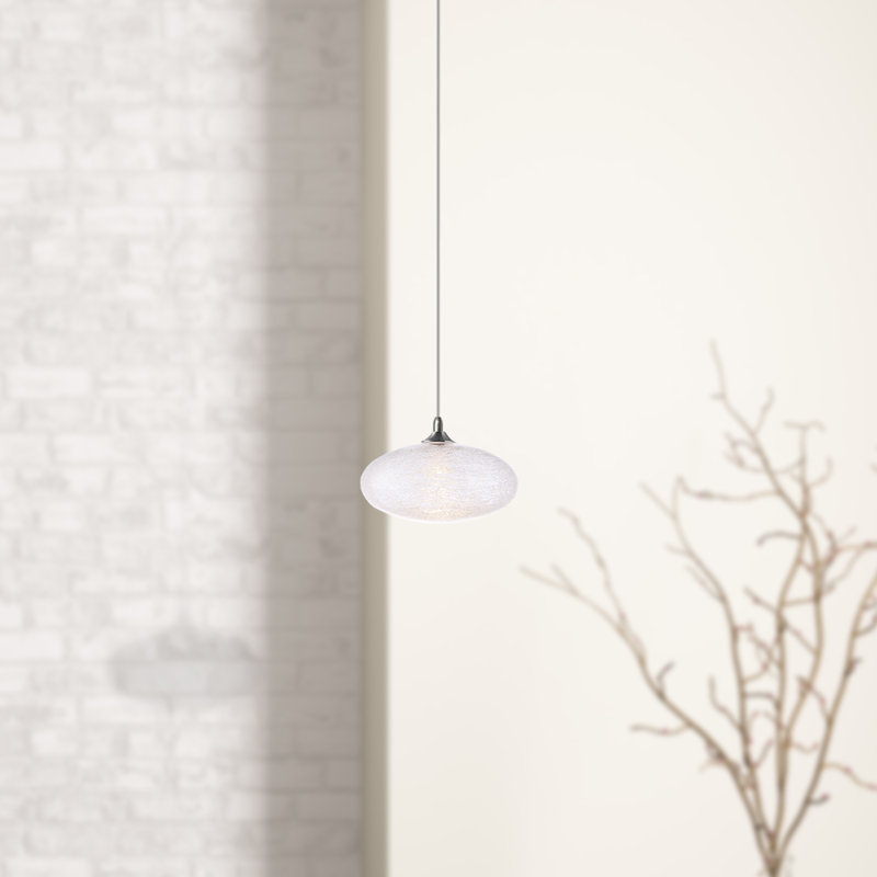 Alvie 1 - Light Single Pendant, Chrome, 3.7" H x 5.1" W x 5.1" D