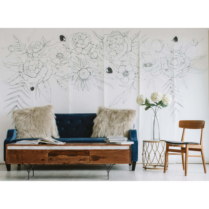 Floral Wallpaper, Non-Pasted