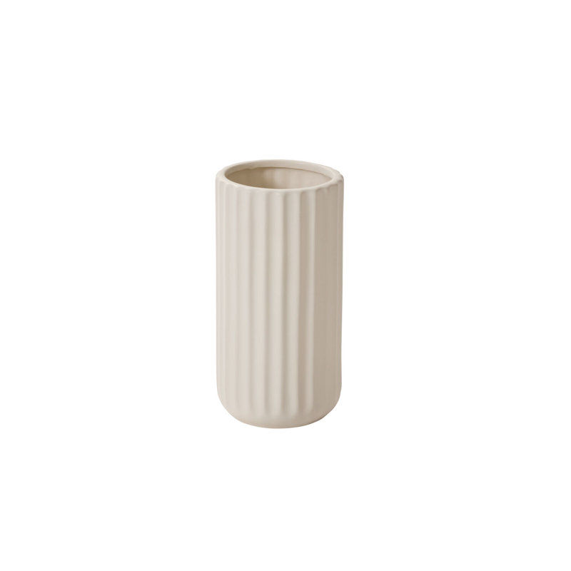 Vase Adriane Beam 4 "x 8", Blanc