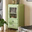 Vert massif + bois manufacturé + vitrines-121575642