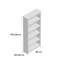 Katalina White 5 shelf tall Bookcase