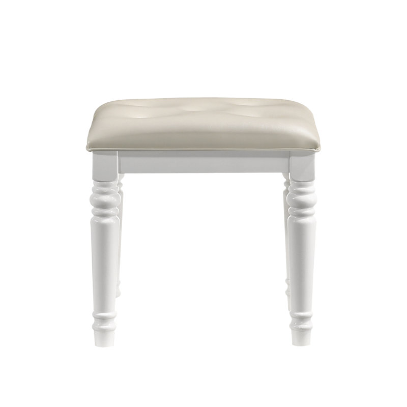 Tabouret d'appoint Sherley, Blanc