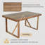 Ensemble de table et chaises d'extérieur en bois d'acacia de haute qualité pour patio, balcon et cour arrière