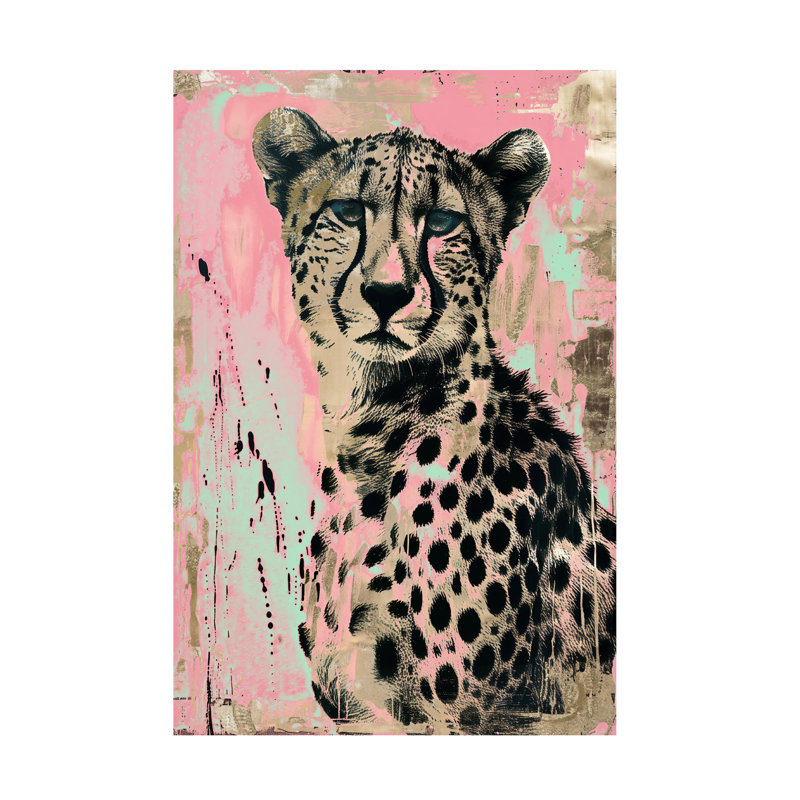 Art sur toile Sasha Cheetah Charm, H 16 po x l 24 po