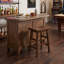 Tabouret de comptoir en bois d'acacia massif Durango de 26 po, naturel-543904401-621266854