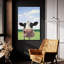  «Drôle de vache» par James Wiens, art mural en verre acrylique, 24 po x 36 po