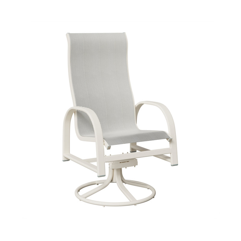 Chaise berçante berçante berçante Berlin, Noir luxe, Aluminium blanc mat
