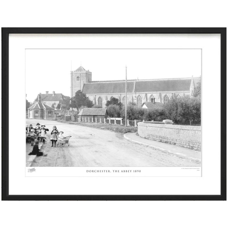 Dorchester, The Abbey 1890 by Francis Frith - Single Picture Frame Print, 40cm H x 50cm W x 2.3cm D