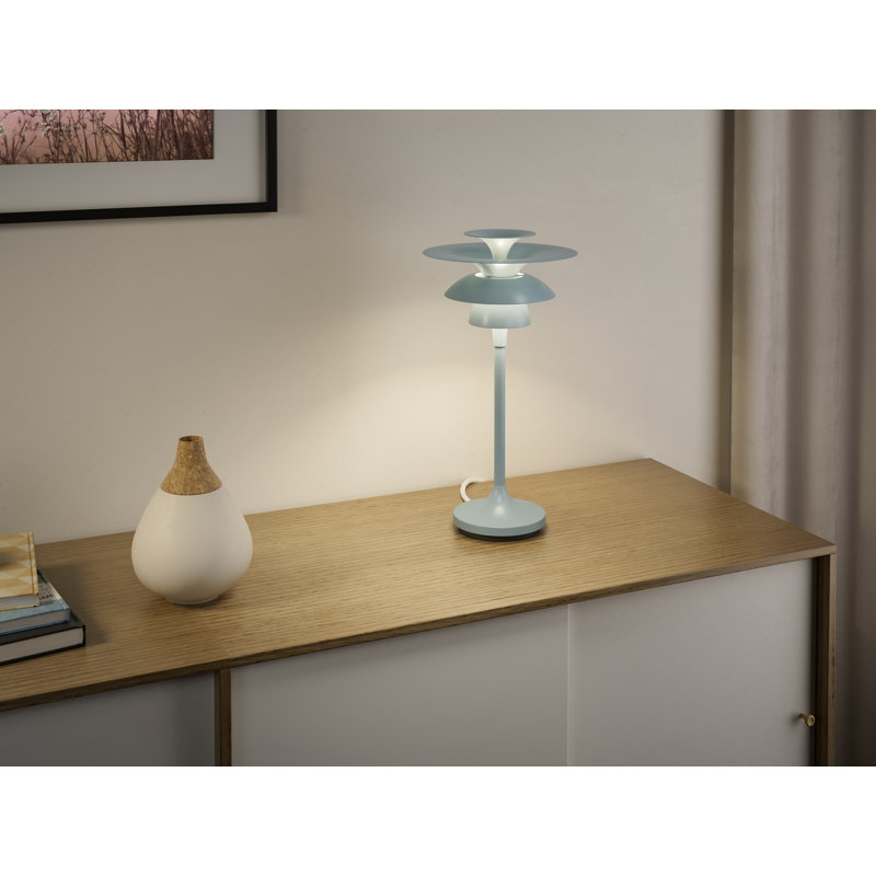 Picasso Metal Novelty Lamp,  Ice Blue