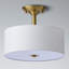 Plafonnier semi-encastré en tissu 13 po-554584352