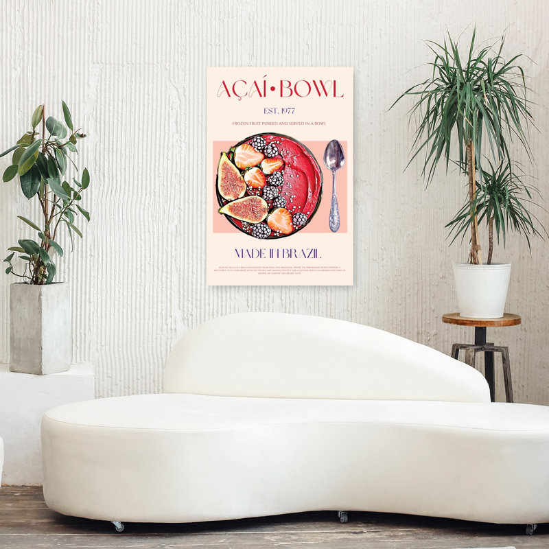 «Vibrant Aasaas Fruit Bowl», art mural vibrant, H 36 po x l 24 po