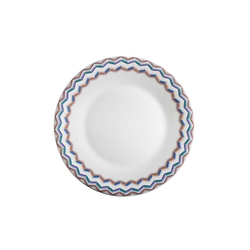 Missoni Dinner Plate Zig Zag Jarris 148 - Diam. 10.75", Jarris 148
