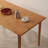 Modern Burlywood Rectangular Solid Wood Dining Table-1777086189