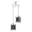 Luminaire suspendu cylindrique à 2 lumières