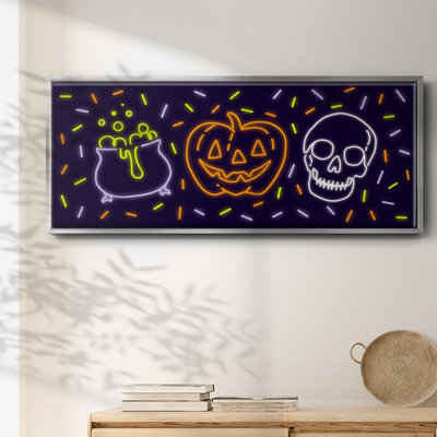 Neon Halloween Collection D-, toile encadrée