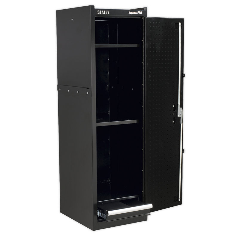 Metal 2 - Tier 39cm Home Locker, Black